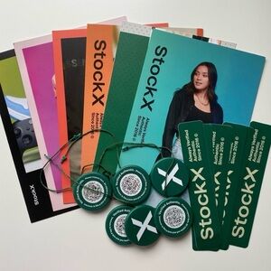 2 Sets Authentic UNCUT StockX Tag, Sticker, Card